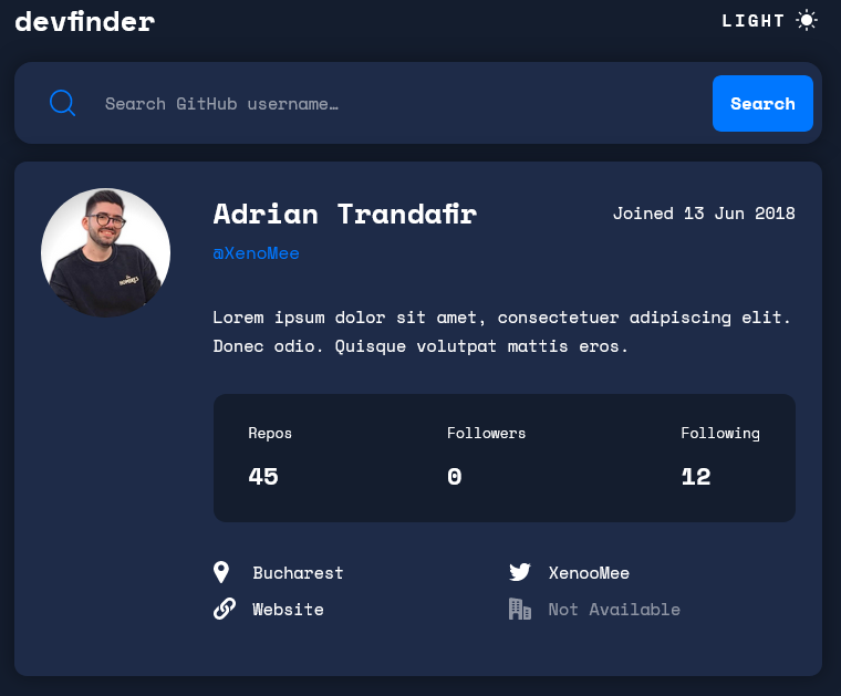 Adrian Trandafir's Github profile